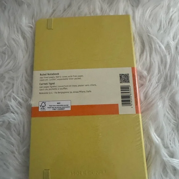 Moleskine Yellow Fabric Hardcover Notebook - Picture 2 of 2